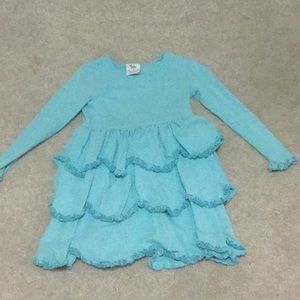 Aqua blue Shrimp and Gritts dress